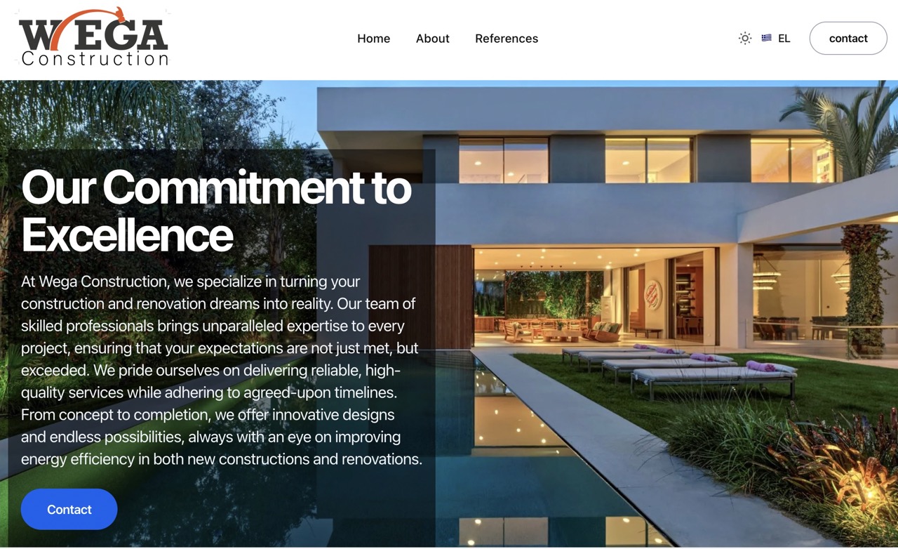 WegaConstruction - Site Web d'Entreprise